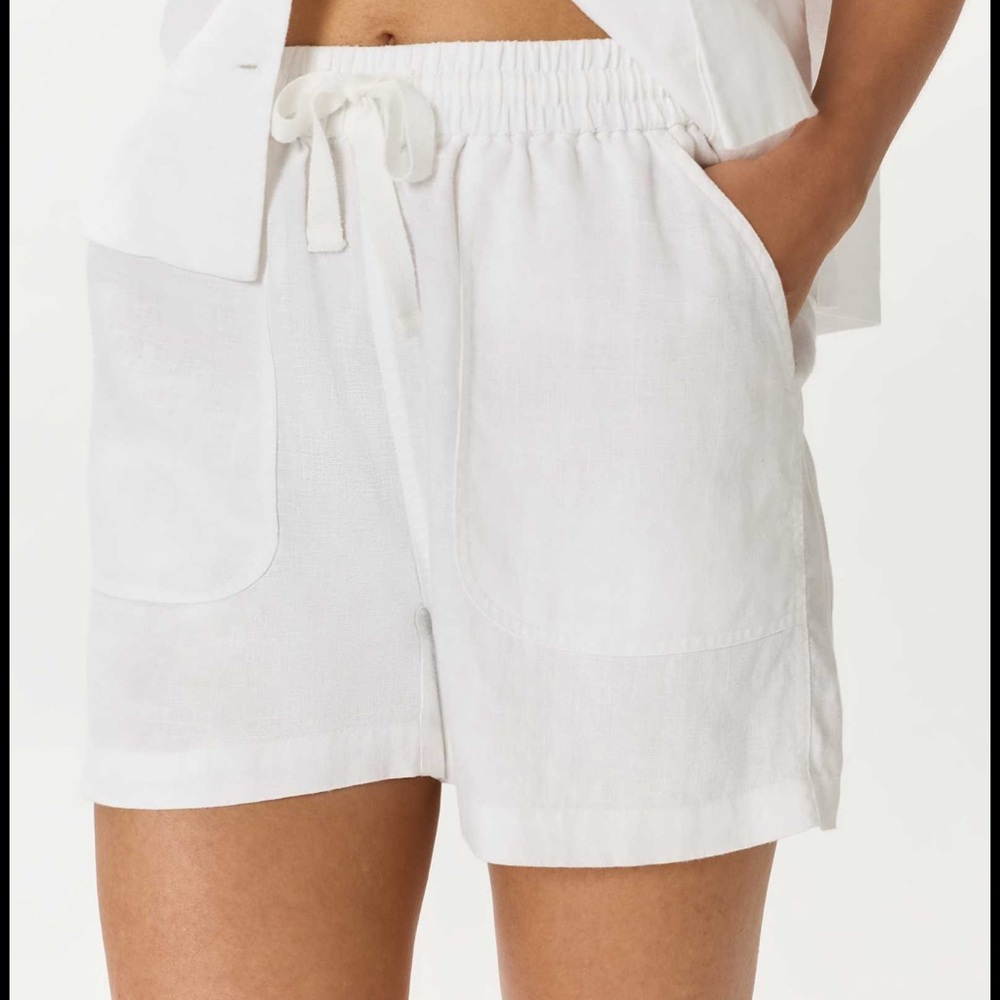 Quince 100% European Linen Shorts size large - Picture 2 of 13
